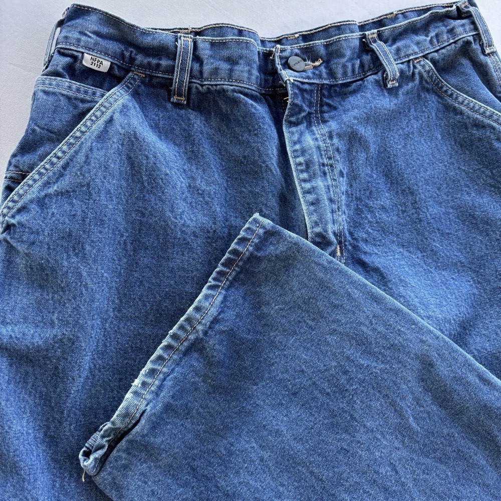Carhartt FRB13 FR Denim Work Jeans 36x30 NFPA 2112 NFPA 70E‎ ATPV 10.0 - Picture 2 of 16